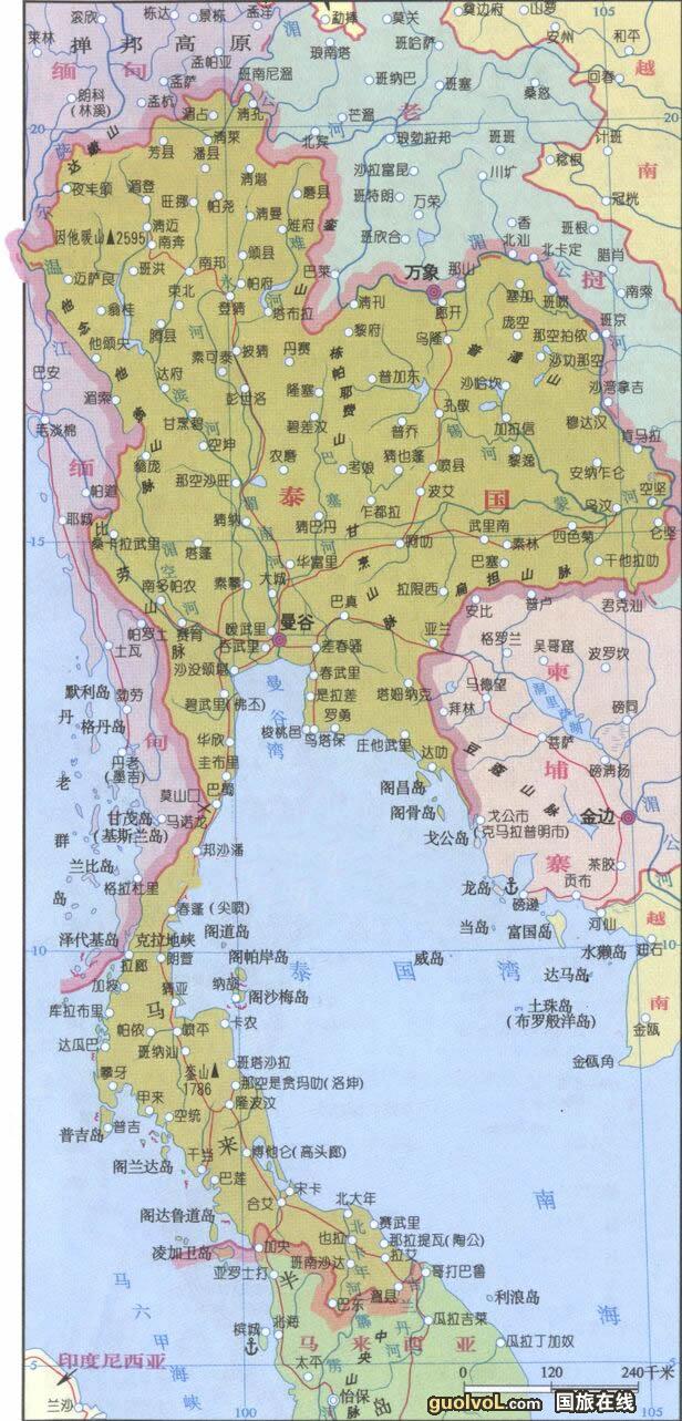 安全归来,变fb游了[活动 地图类 泰国总图清楚简版 普吉地图