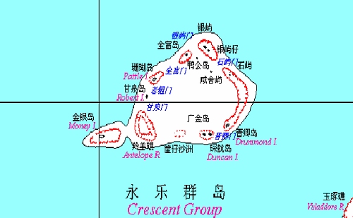          我们所去的永乐群岛地图