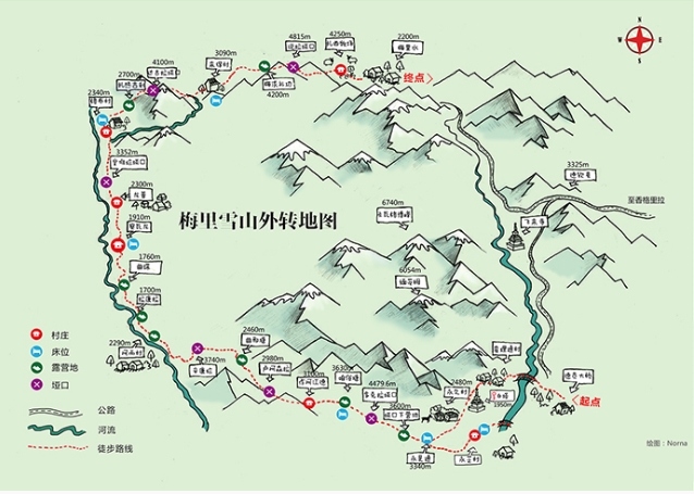 国际户外 圈子 国际户外 活动 我们去梅里转一圈 [活动]  梅里雪山